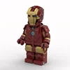1940PCS MOC 공상 과학 영화 Irons Mans 메가 그림 흉상 헬멧 시리즈 빌딩 블록 모델 축제 어린이 선물 1