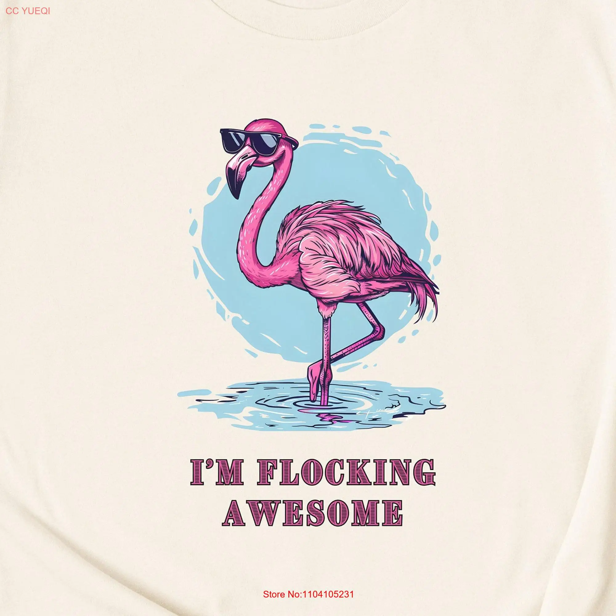 I'm flocking awesome T Shirt Funny animal Cute Dad joke For Lover long or short sleeves