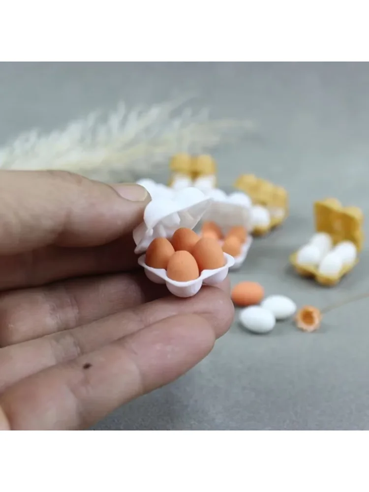 Miniature Food Play Scene Model Living Set Egg Preservation Box Egg Tray