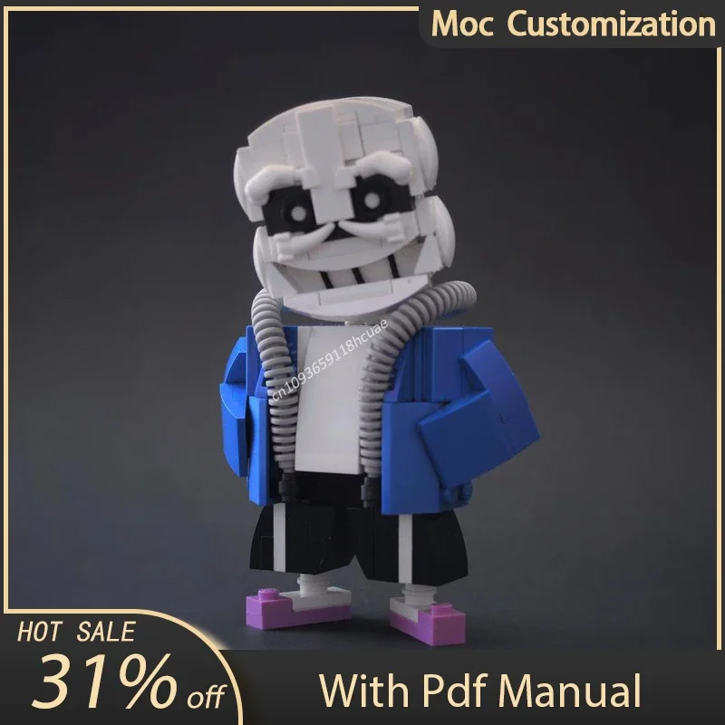 

183pcs Moc Sans Undertale Game Cartoon Skeleton Brickheadz Model Building Blocks Education Toys Set Kids Birthday Gifts