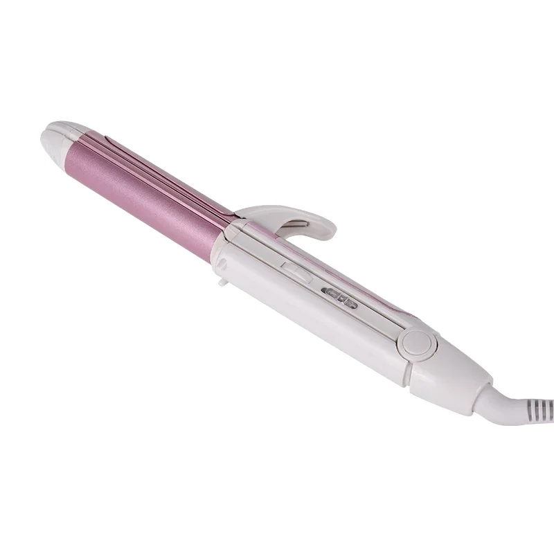 3 In 1 Hair Straightener EU Plug Hair Curling Iron Multifunction corrugated Flat Iron Corn Plate Heated Roller