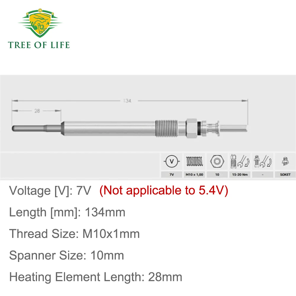 6x 7V Glow Plugs For 3 4 5 Series E90 E91 E93 E92 F07 F10 F11 F30 F31 F33 F32 F34 F36 G30 G31 325D 330D 335D 430D 435D 530D 535D