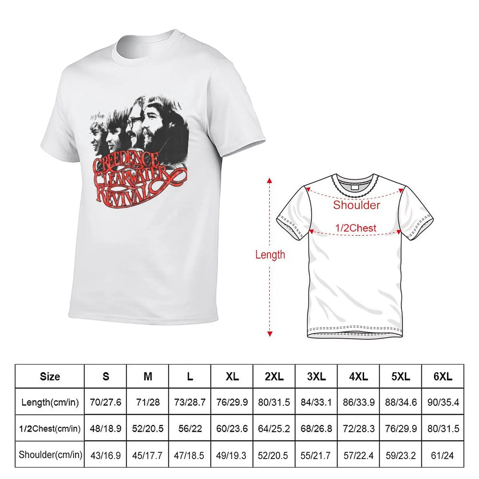creedence clearwater revival ccr pro retro vintage looking rock T-Shirt Moisture Wicking Athletic T-Shirt