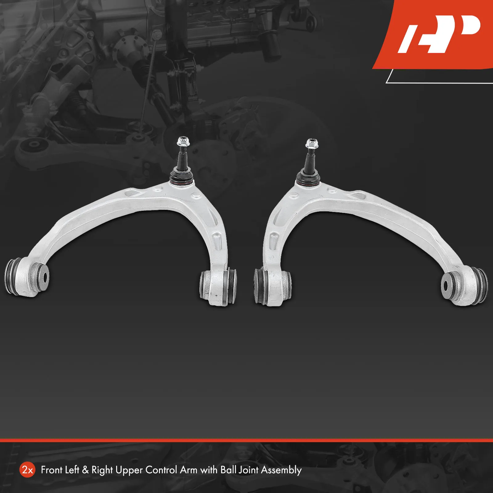 A-Premium 2x Front Upper Aluminum Control Arm with Ball Joint for Chevrolet Silverado 1500 2014-2016 GMC Sierra 1500 2014-2016