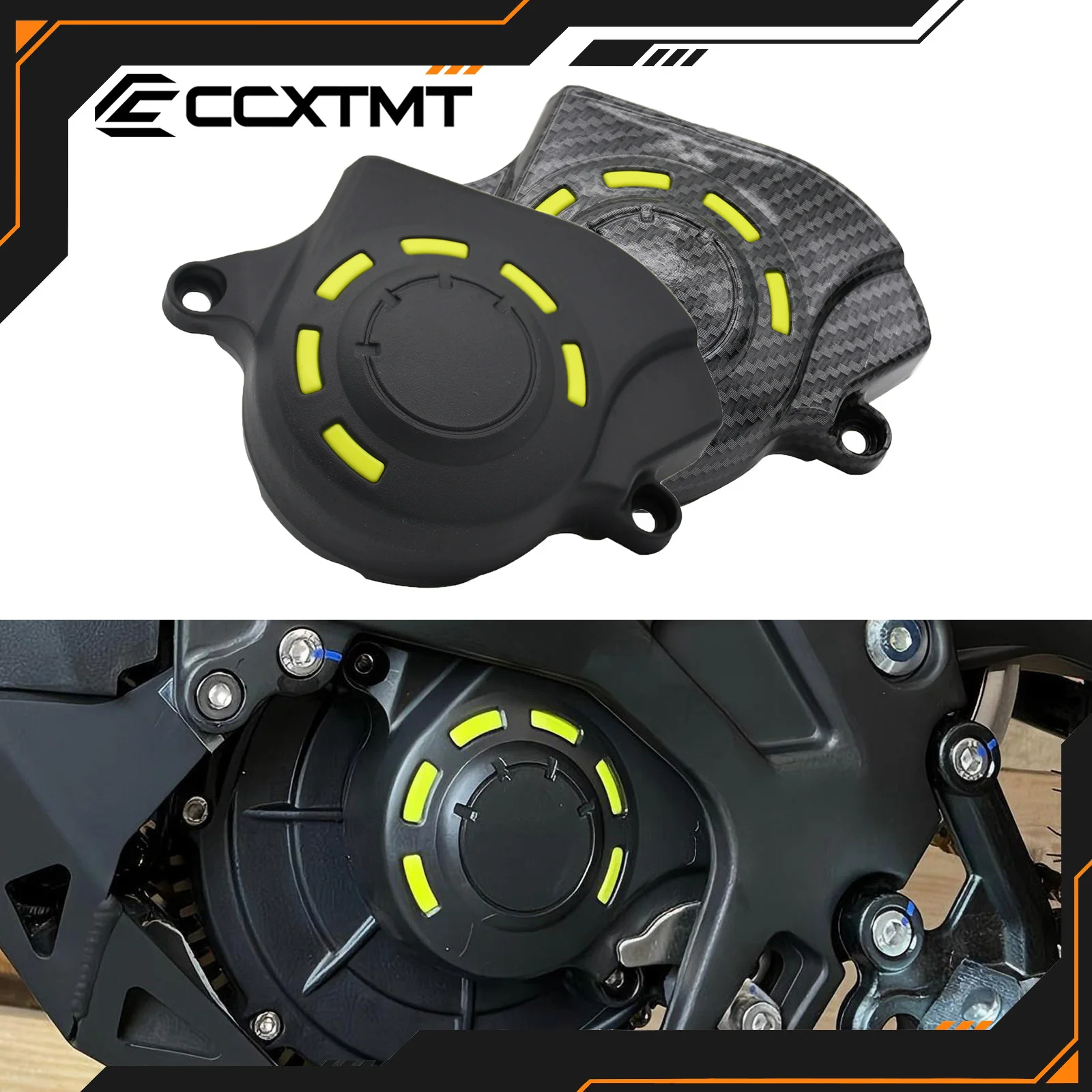 Elektrische Motorrad-Motorgehäuse-Schutzabdeckung aus Kohlefaser, Motorriemenscheibenschutz für Sur Ron Sur-Ron Surron Light Bee X & Light Bee S