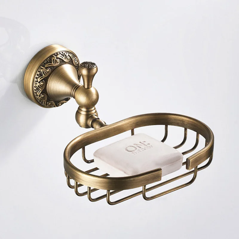 Brass Soap Holder Flower Shape Base Bathroom Soap Basket Square design Bathroom Accessories