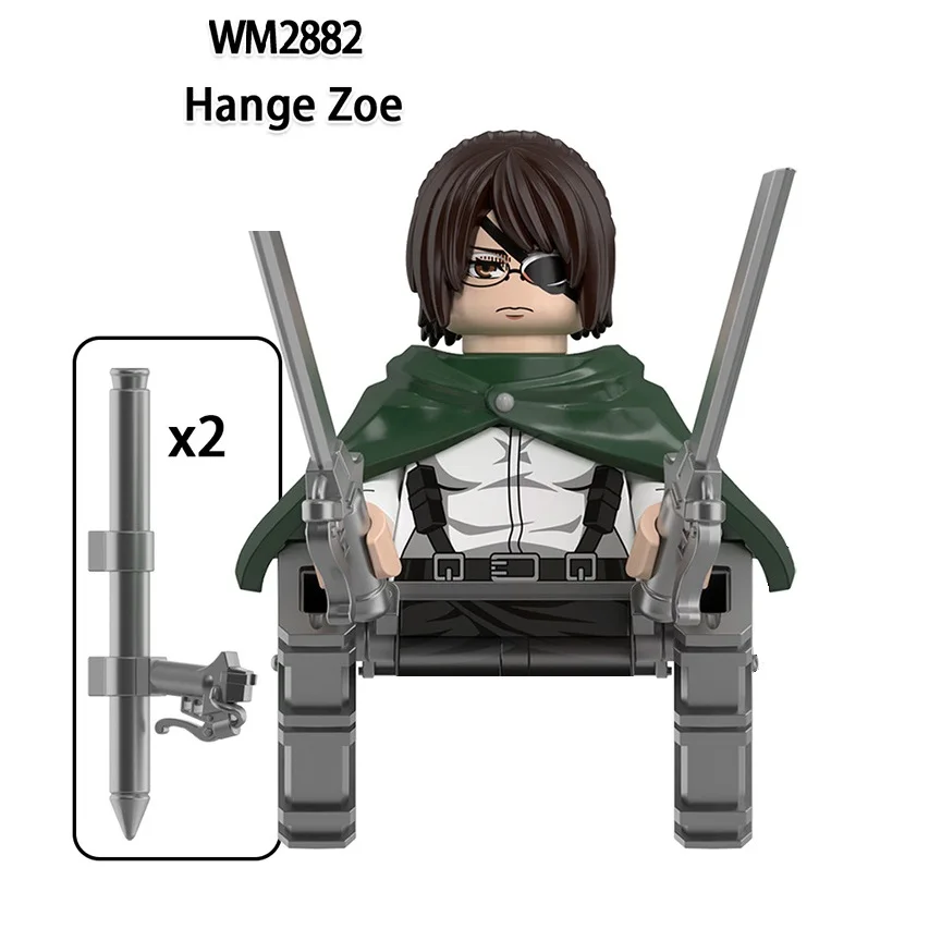 هجوم جديد على تيتان اللبنات إرين جايجر ليفي أكرمان ميكاسا أكرمان ألعاب شخصيات الحركة الصغيرة