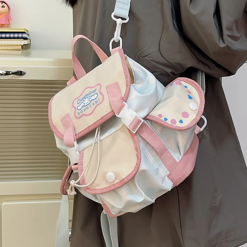 Sanurgente-Sac à bandoulière de dessin animé pour enfants, sac à bandoulière, coussin initié léger, nouveau, Cinnamoroll Babycinnamoroll