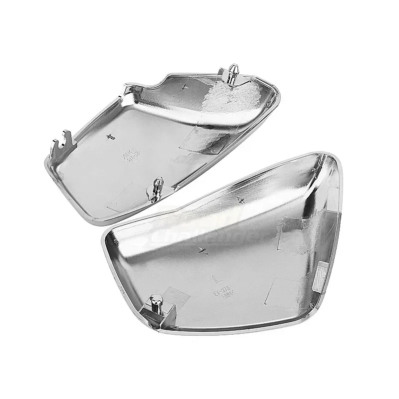 Motorcycle Battery Fairing Cover For Yamaha XV 700 750 1000 1100 Virago 1984-up Side Cover Left & Right Protection Cover Chrome