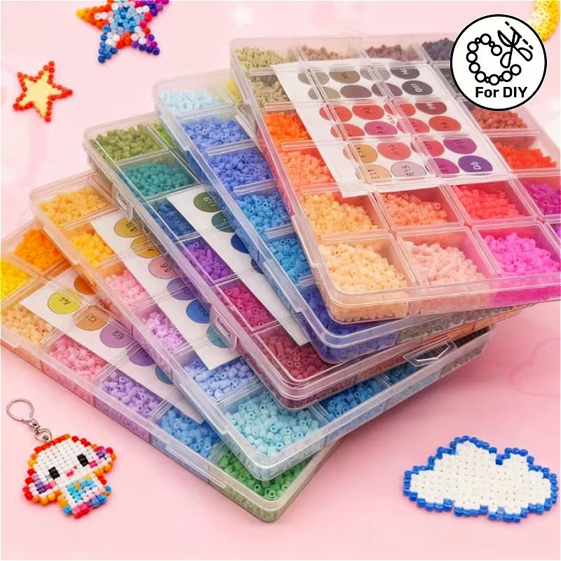 

2.6mm 96 Colors Hama Beads Education Iron Beads 3D Puzzle Beads DIY Intelligence Kids Educational Toys Great Fun Craft Puzzles