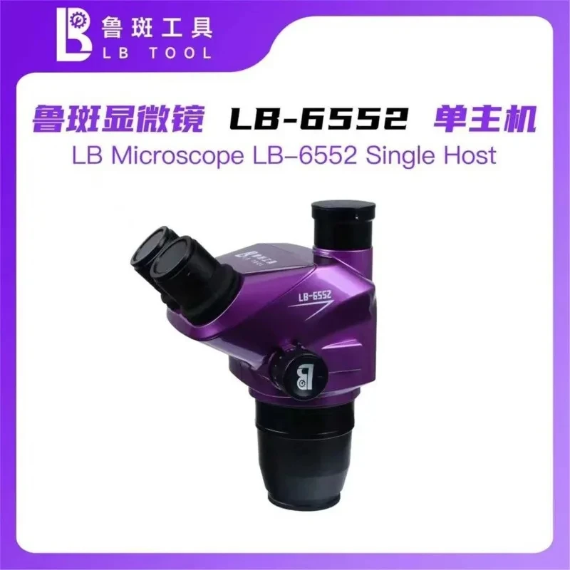 LUBAN LB-6552 Trinocular Microscope Head 52x Zoom for Phone Electronic Repair Microscope For Mobile Phone Repair Welding