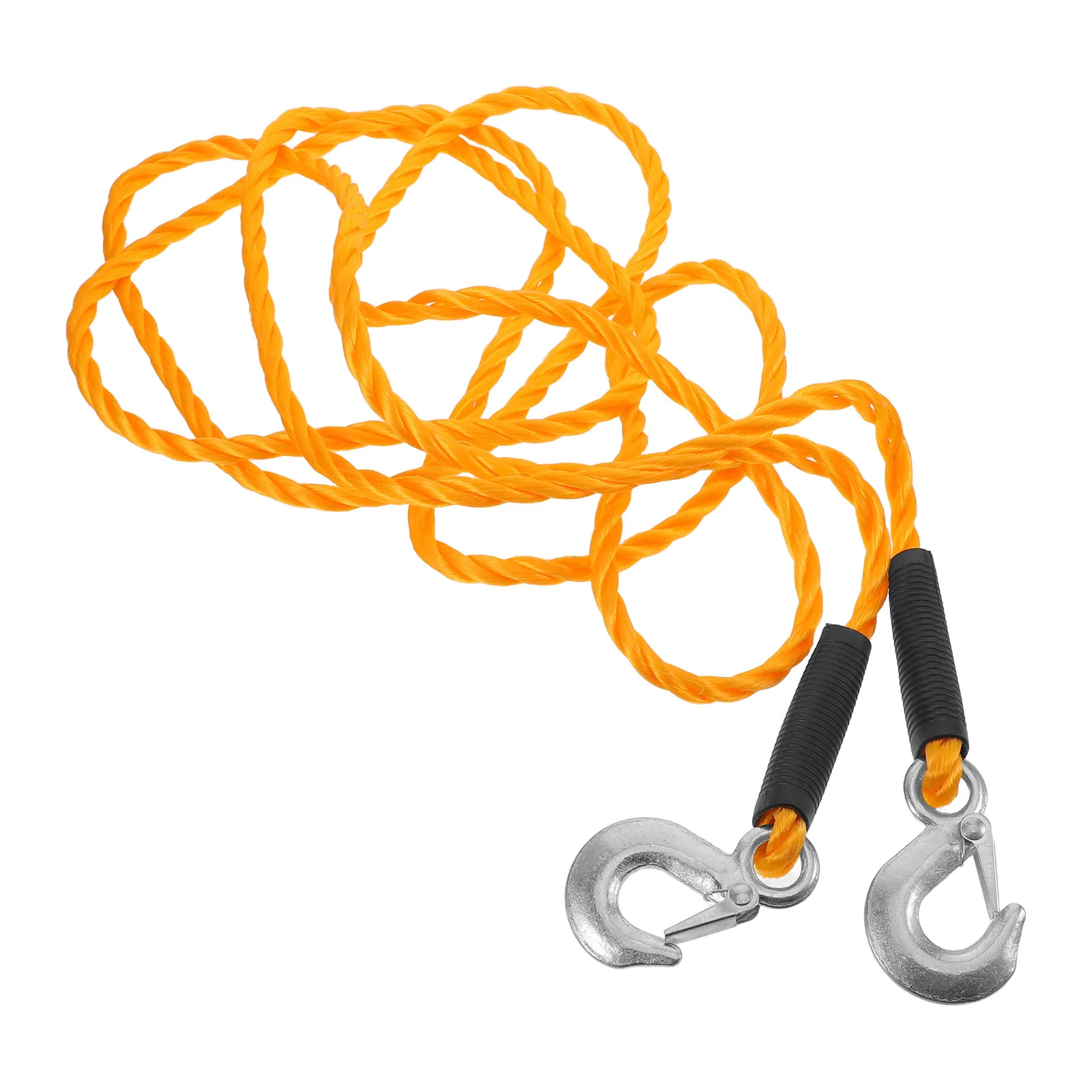 

Прочный буксировочный ремень 14 мм, нейлоновый плетеный трос с резиновым покрытием, крюки из сплава, аварийный буксировочный ремень для грузовиков