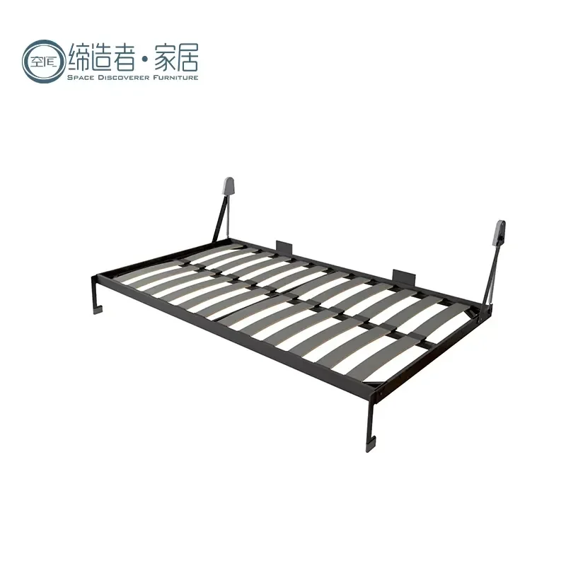 Space Saving Wooden Modern Multifunctional Vertical Folding Hidden Wall Murphy Bed Frame