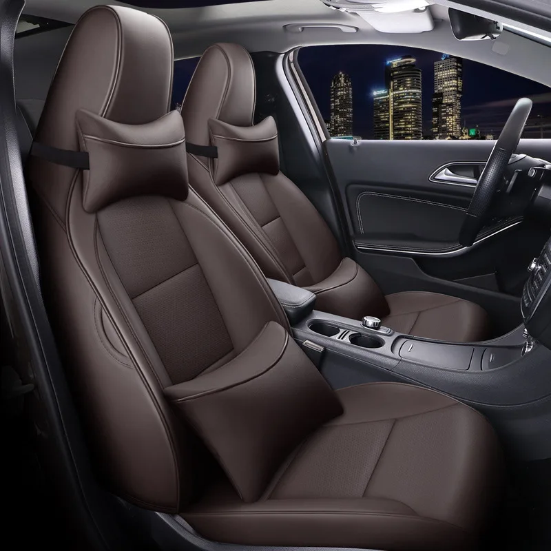 

High Quality Custom Fit Car Seat Cover Accessories 360Degree For Mercedes Benz GLA 200 CLA 200220 260 Leather 5 Seats Full Set