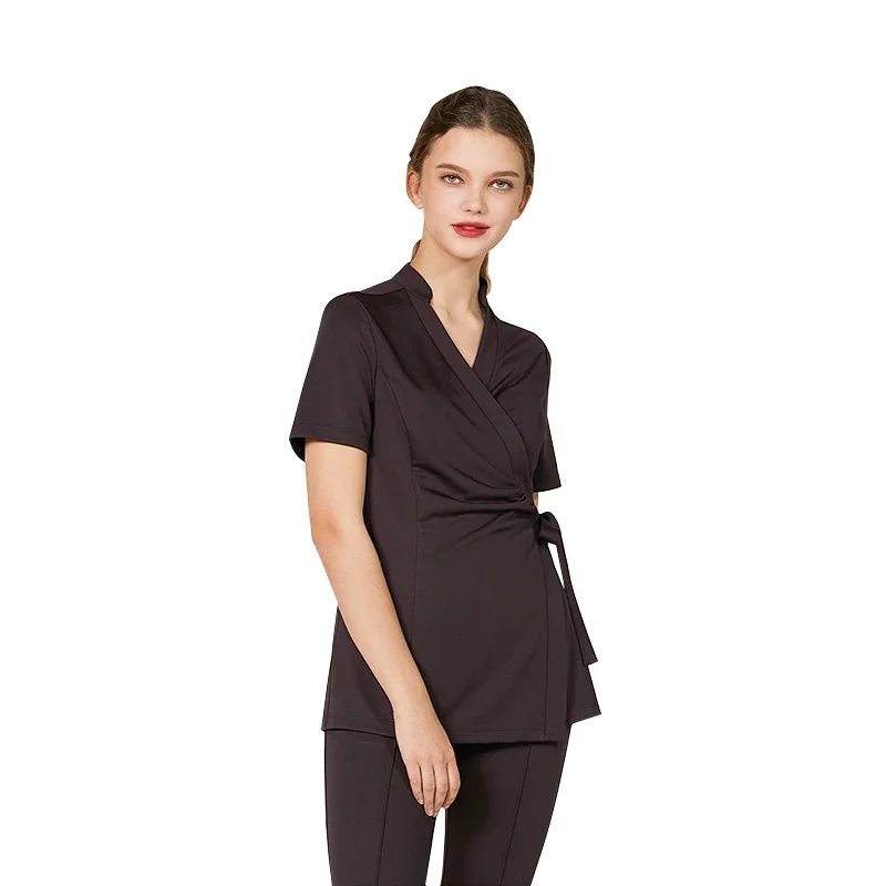 Beautician Work Clothes Set for Women Foot Bath Health Club Beauty Salon Skin Management SPA Uniform Wholesales Nurse Overalls