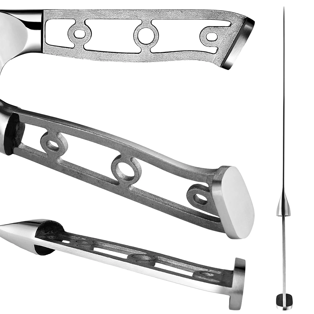 دمشق الصلب سكين المطبخ فارغة اليدوية DIY السكاكين فارغة صلابة عالية سكين الطاهي الحاد DIY بها بنفسك صنع الملحقات دون مقبض