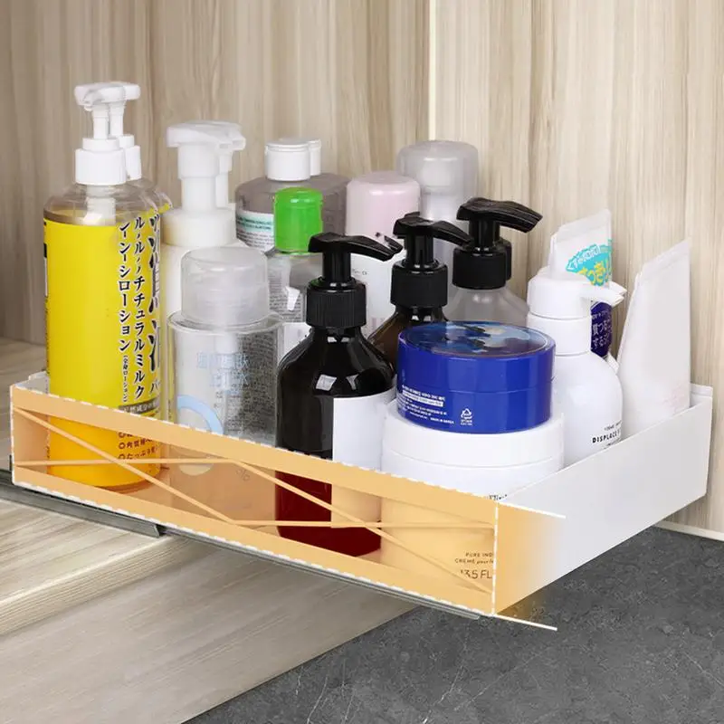 Pull Out Cabinet Organizer Kitchen Cabinet Pull Out Organizer White Pull-Out Home Organizers Multifunctional Slide Out Drawers