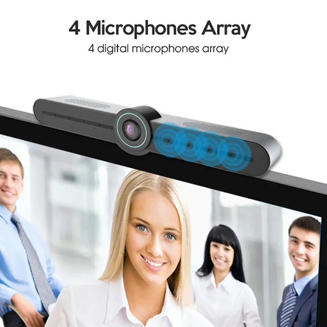 Conference Device 180° 4K AI Auto Framing Gesture Control All-in-one Video Bar Conferencing Camera Meeting Room Solutions Video