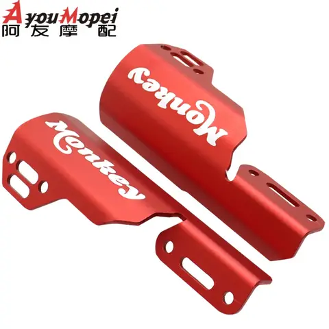 MONKEY125 ST125 DAX 2018-2023 HONDA MONKEY 125 DAX125 용 원숭이 로고 프론트 포크 쇼크 가드 보호 커버