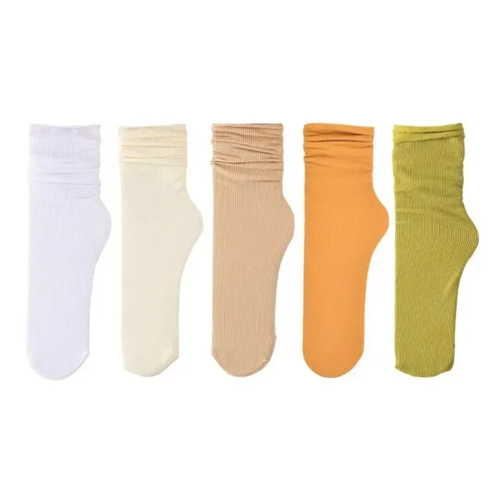 

New Breathable Socks Soft Casual Lastic Socks Solid Color Short Socks