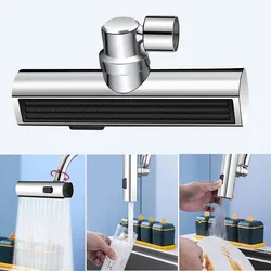 1PC 3-in-1 Kitchen Waterfall Faucet Extender With 360° Rotation, Suitable for Cleaning Fruits, Vegetables and Dishes