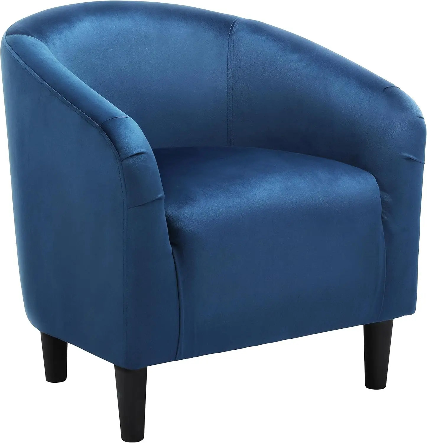 

Club Chair, Velvet Accent Chair Upholstered Barrel Chair Sitting Chair with Armrest and Low Back for Living Room