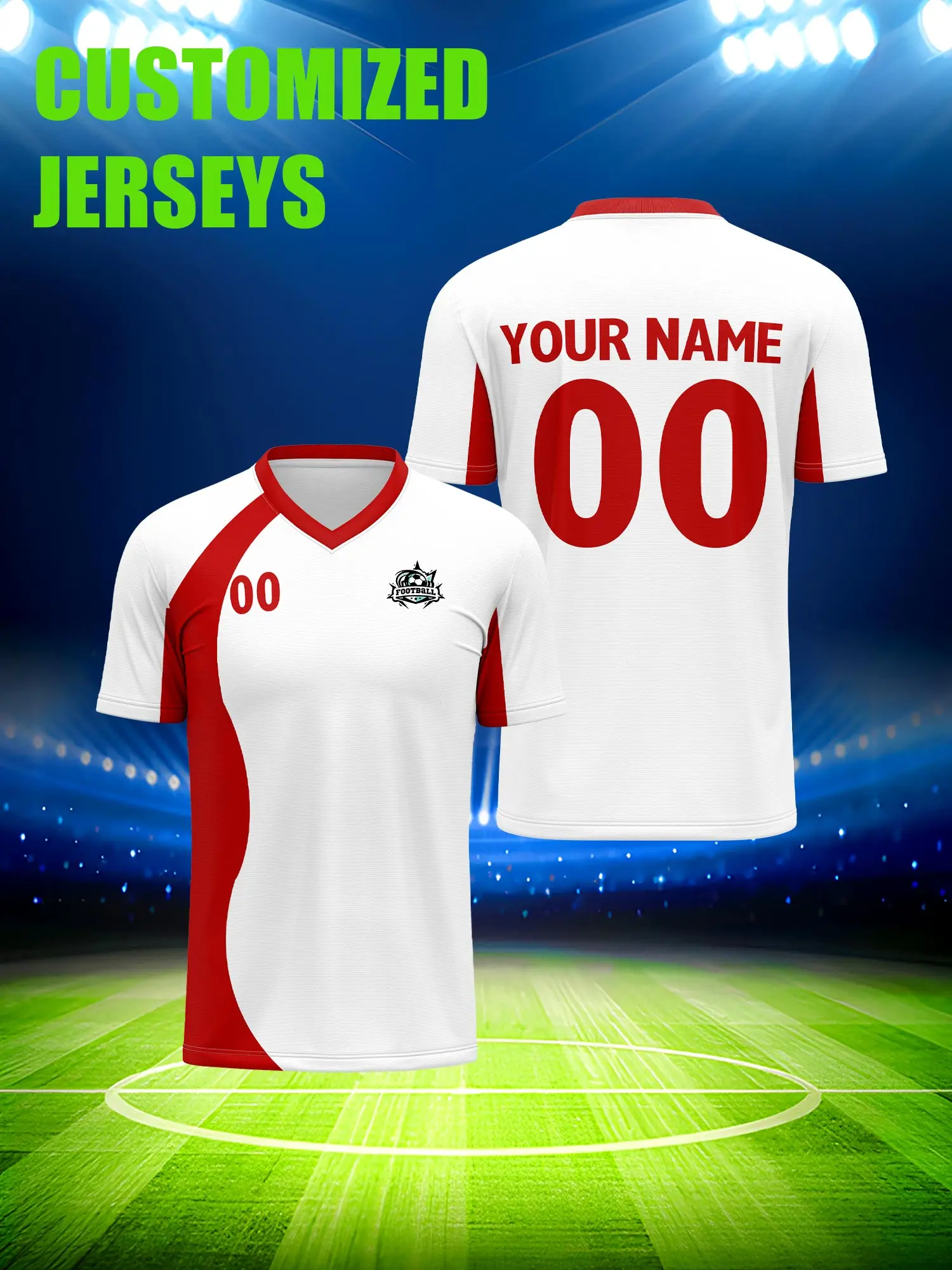 

Футболка для футбола с индивидуальным изображением, номером и именем, комплект для всей семьи, друзей, команды, одинаковая форма.