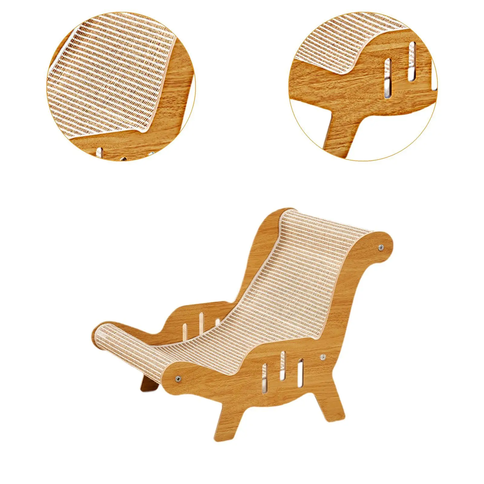 Silla de sisal para gatos, silla de playa para gatos, garras de molienda, sillón para gatos para dormir, cama de sisal para gatos para cachorros, perros pequeños, conejitos