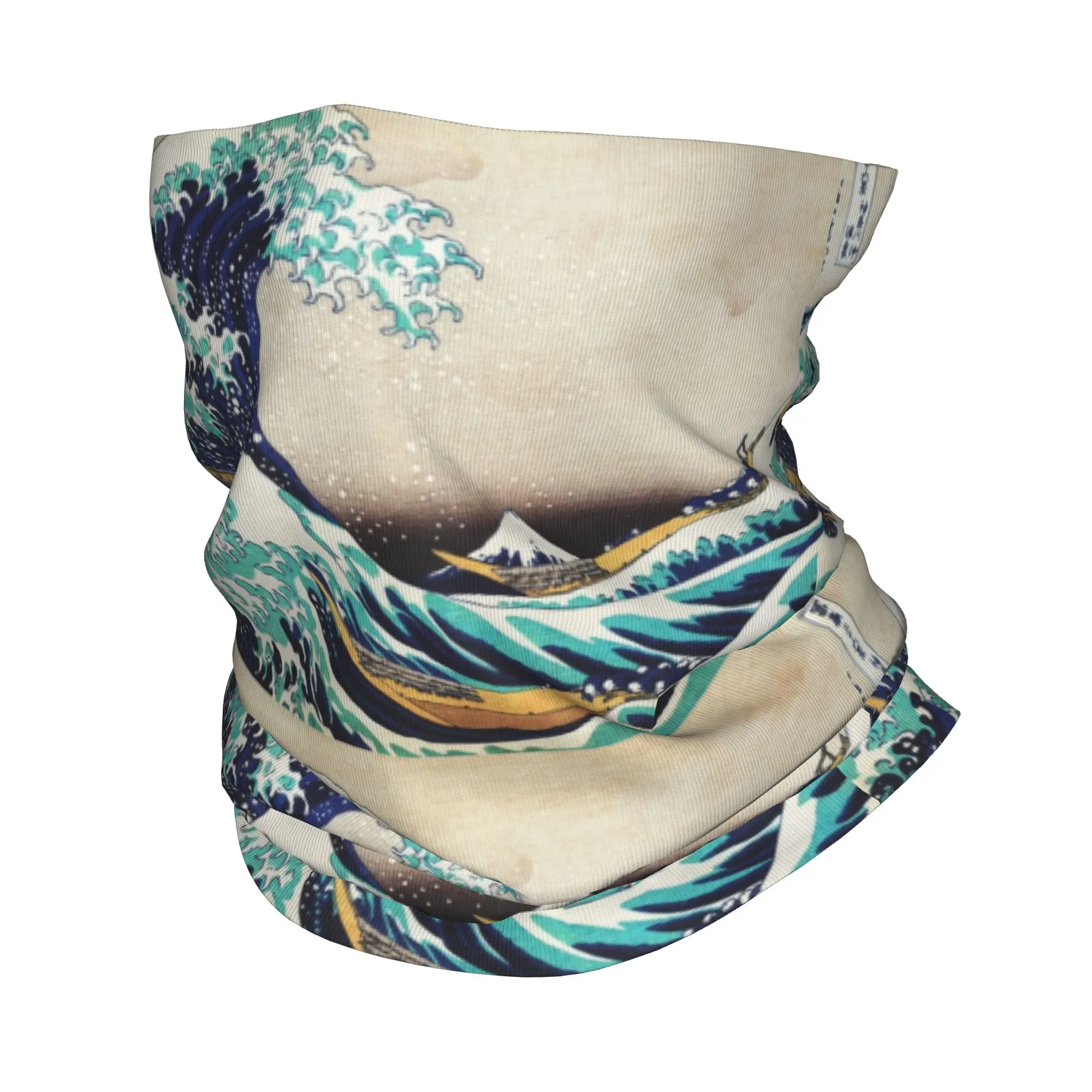 La Gran Ola de Kanagawa, Cinta para la Cabeza de Invierno, Calentador de Cuello, Bufanda Tubular para Senderismo y Caza, Bandana Facial, Gaiter