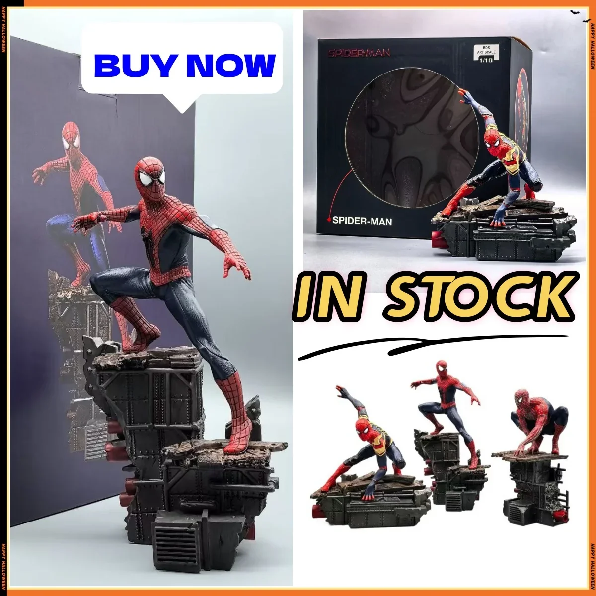 

2026 New Arrival Exclusive Avengers Spiderman Figure 17/17.5/21cm Wall Climbing Scene Limited Edition Hot Sale Collectible Gift