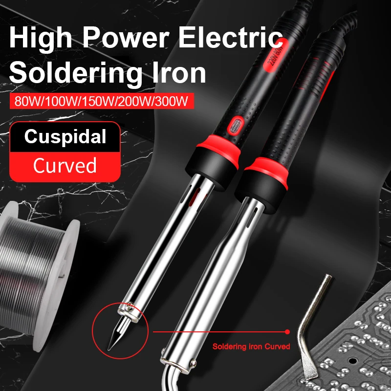 High Power Electric Soldering Iron High Quality Adjustable Temperature Electric Soldering Iron 80W + 1pcs Soldering Iron Tip