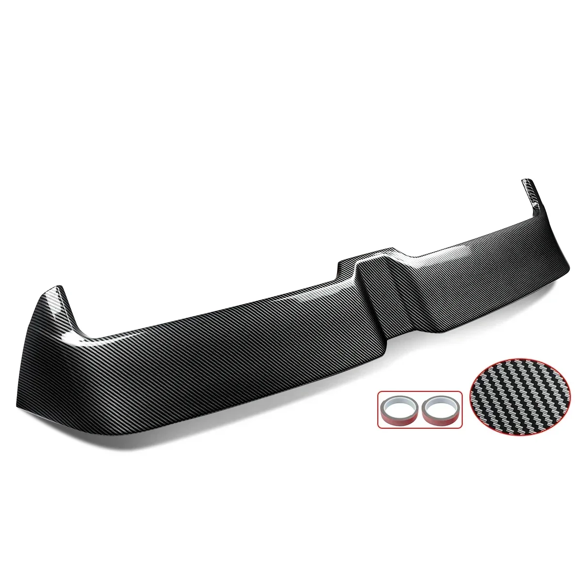 Rear Roof Top Spoiler Wing Extension Carbon Fiber Look For VW Golf 7 Golf 7.5 R-Line MK7 MK7.5 2015-2019 Rear Trunk Boot Roof Lip Lid Spoiler Cap - view 3