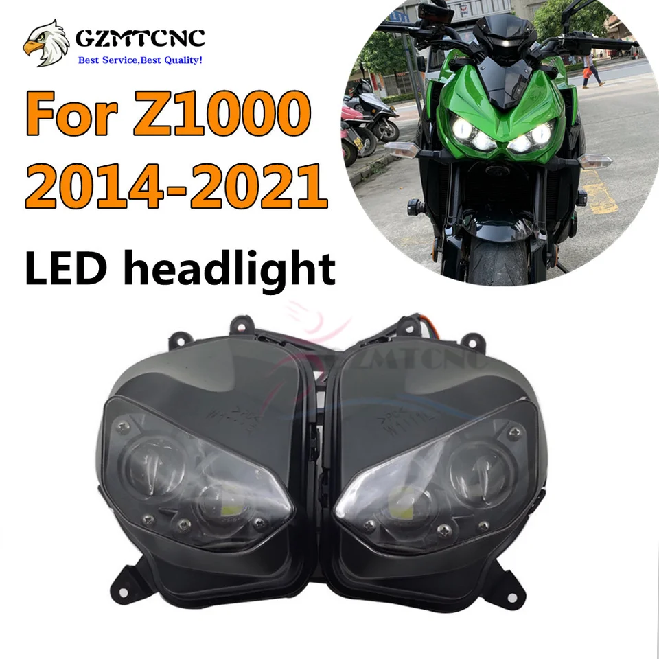 専用 カワサキ2014-2021 z1000用LEDヘッドランプ,モーターサイクルヘッド