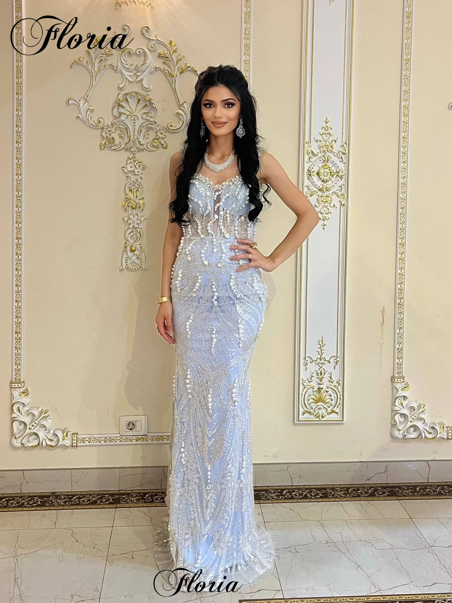 Простые элегантные коктейльные платья Русалка Спагетти Летние платья для выпускного вечера с жемчугом Платья на день рождения Vestidos Femenino по индивидуальному заказу