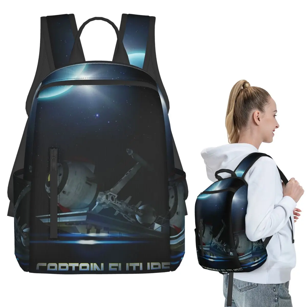 Comet Crew Accessories Captain Future (2) Backpack Student BookBag Boys Girls School Bag Computer Shoulder Bags Men Women