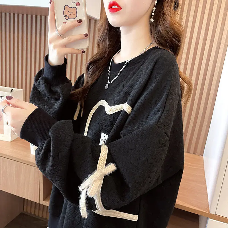 Xiaozi Fashion Hoodie Trendy Thin Style Small Design Sense Large Jacquard Top