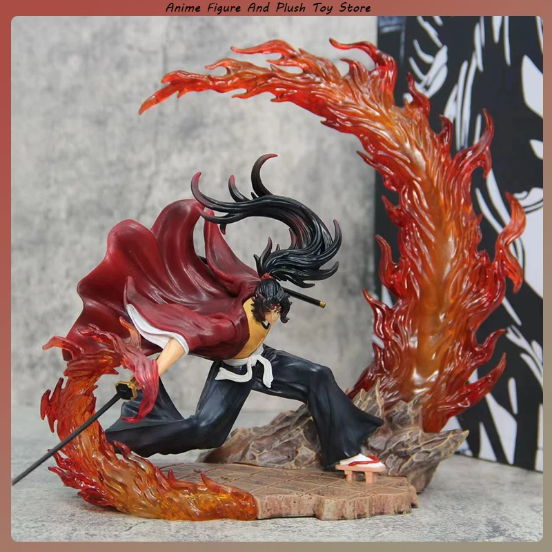 Anime Model Ghost Slayer Blade Battle Black Death Mouth Figuras Toys 23cm Gk Statue Pvc Model With Light Collection Ornaments