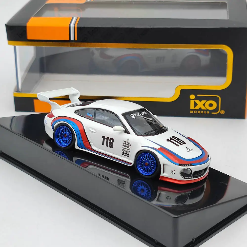 IXO 1:43 for 911 Spyder #118 OLD AND NEW 997 White MOC321 Diecast Models Car Limited Edition Collection Auto Toys Gift