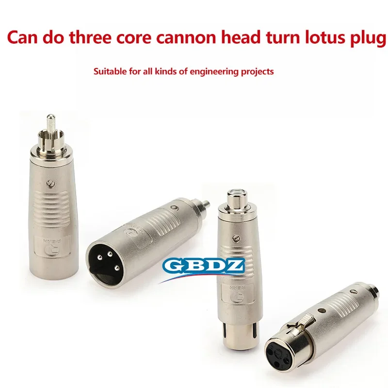 

3 Pin XLR Male To RCA Female 6.35 3.5 Audio Conversion Plug Double Way Docking Connector XLR To XLR Male Female Video Adapter