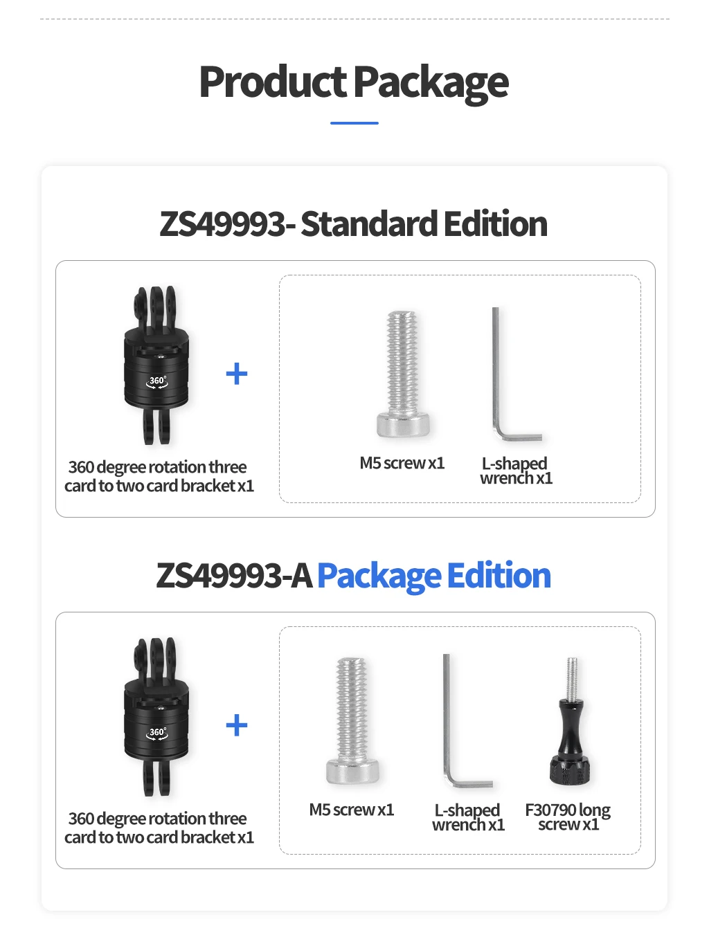 360 Grad drehbarer drehbarer Stativhalterung-Adapterhalter für GoPro 13 12 Insta360 Verlängerungsarmhalterung Action-Kamera-Zubehör – Detail 21