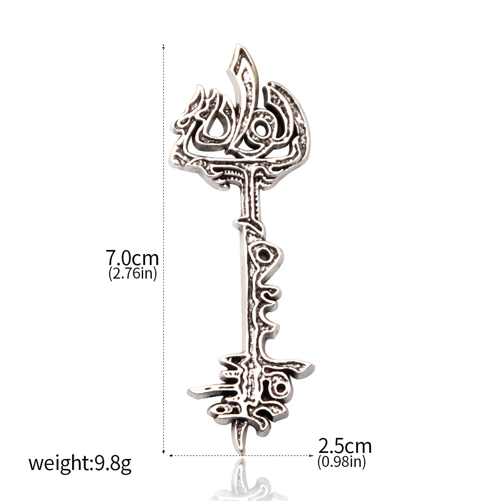 Cthulhu Mythos Silver Key Lovecraft Songs Of Horror Vintage Metal Pendant for Women Men Collection Jewelry