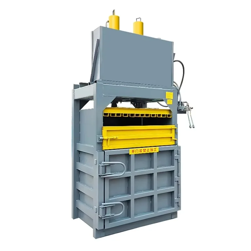 Good Quality 80 tons Double-Cylinder Vertical Automatic Waste Cans Plastic Bottle Hydraulic Pressing Machine Hydraulic Baler