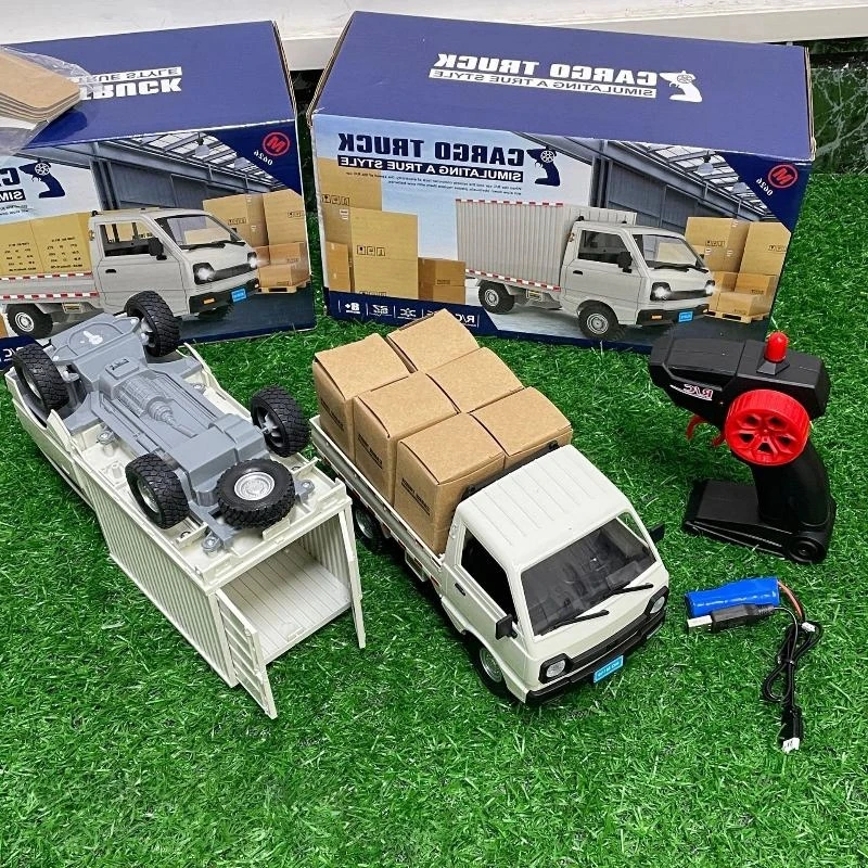 

Perfect Gift for Boys: 1:16 Scale WPL D12 RC Electric Truck with LED Lights & Drift Features, Christmas Surprise Set