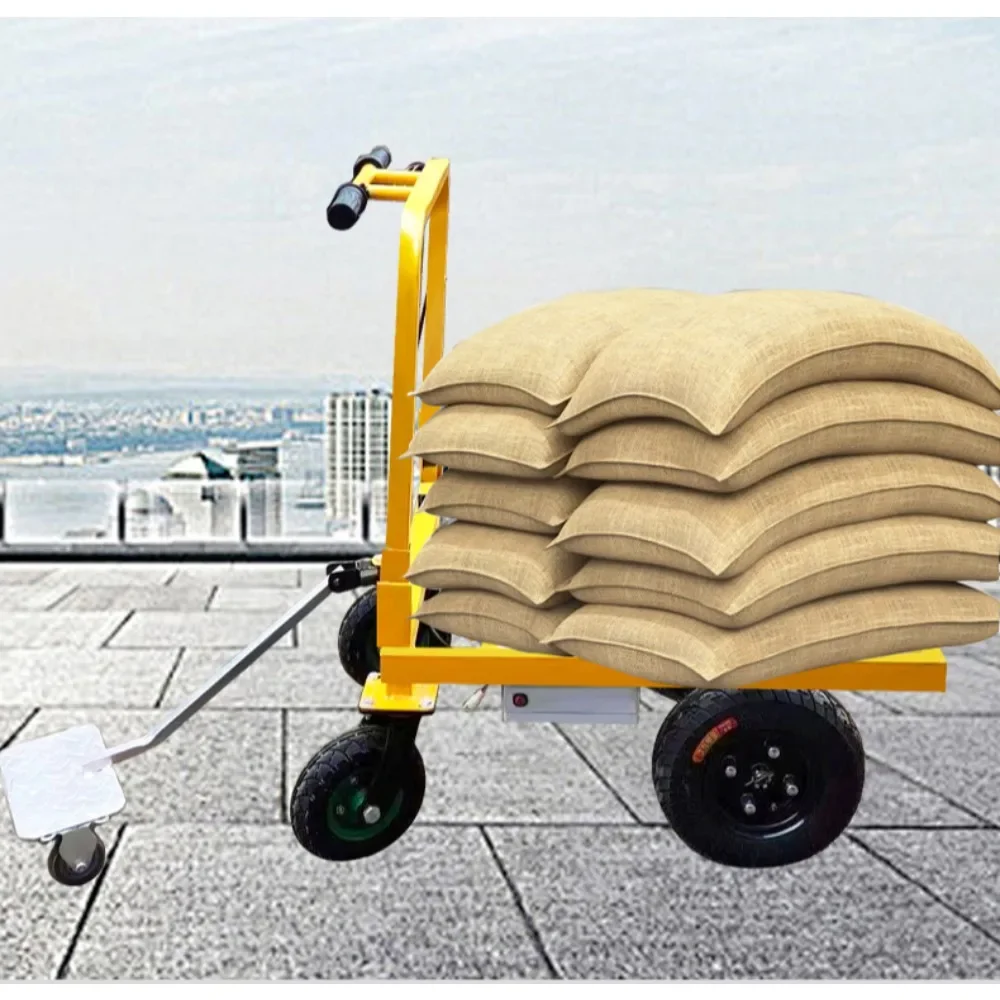 Elektrischer vierrädriger Trolley-Transporter Hochleistungs-Tretwagen