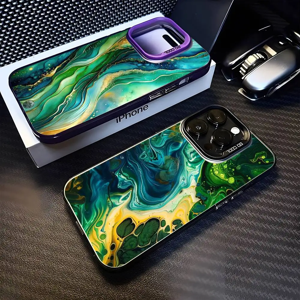 

Fluid art1 Phone Case For iPhone17,16,15,14,13,12,11 Plus,Pro Max Purple Matte Shockproof Cover