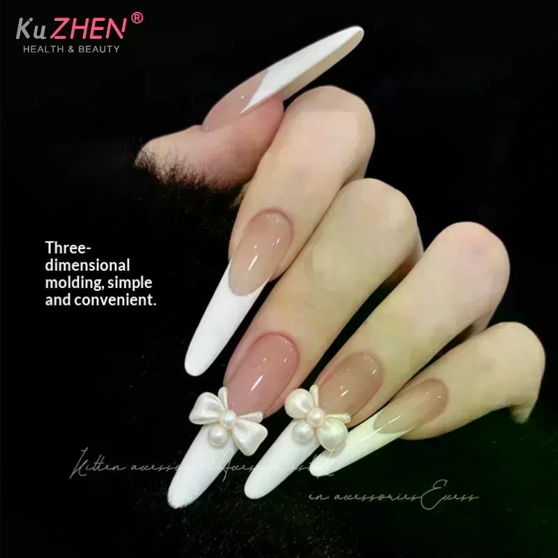 1Pcs Silicone Cute Bow 3D Nail Art Mold Nail Decorations Nail Stamp Manicure Mold High Transparent DIY Manicure Tools