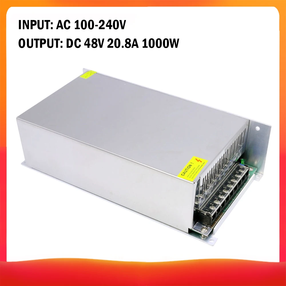 

AC 100-240V to DC 48V 8.3A Transformer Regulated Switching Power-Supplys Adapter Converter for Strips Light Camera Project