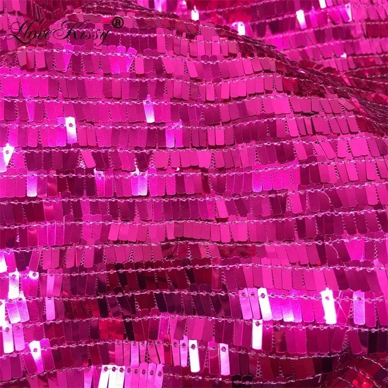 3*9MM Mesh Sequin Fabric Perfect For Crafting Sparkling Dresses Gowns Accessories DIY Sewing Glitter Fabric Wide:125CM