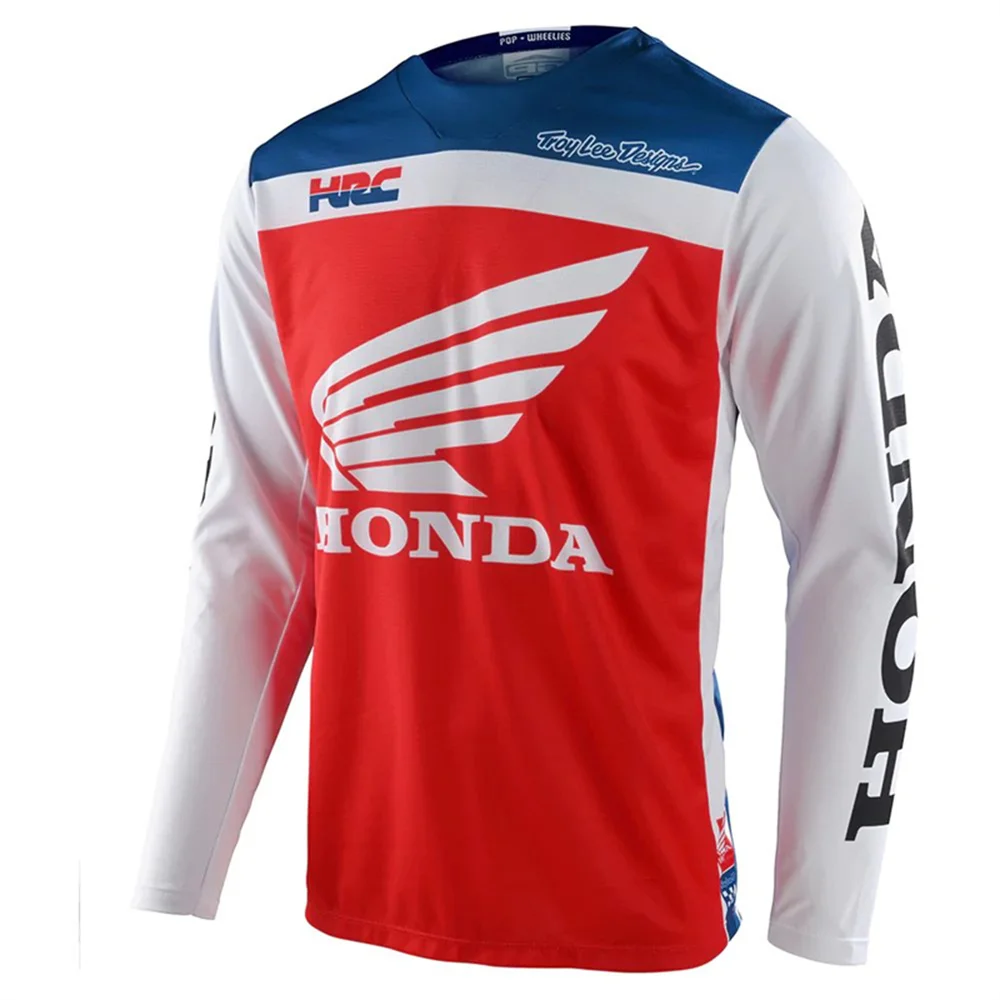 

2025 new Honda retro cycling clothes off-road motorcycle spring and autumn long sleeve quick-drying motorcycle clothes