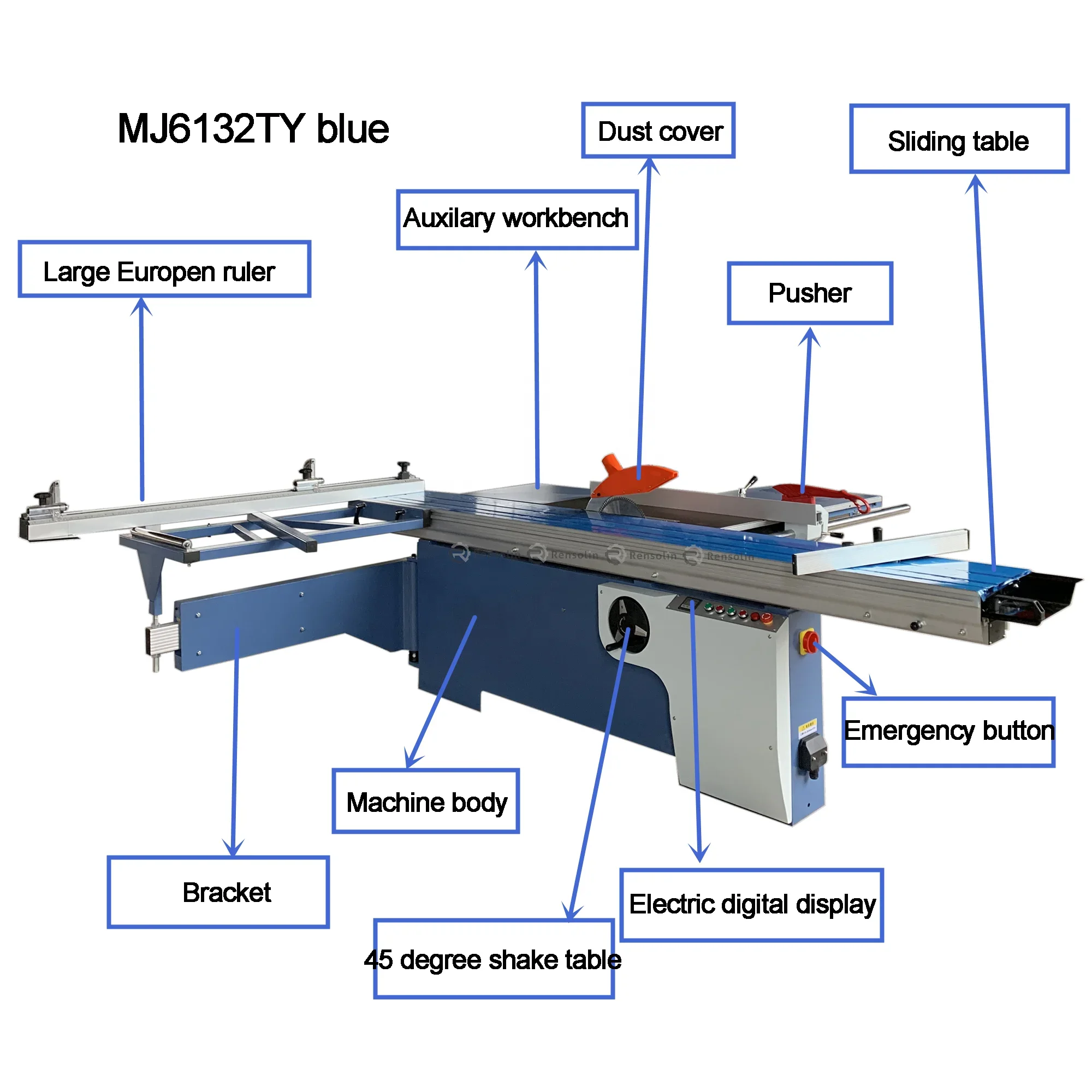 Sliding table precision panel saw machine industrial wood saws